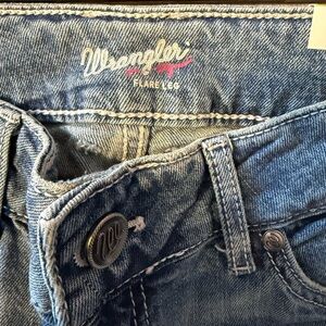 Wrangler Blue Denim Flare Jeans